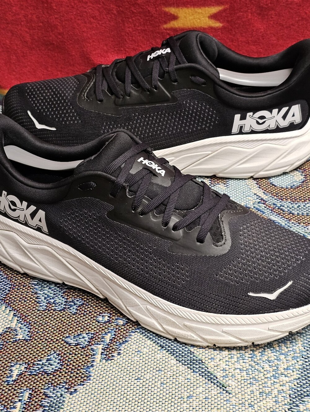 Hoka One One Arahi 7 Mens Shoes Size 11 Black White Sneakers Lace Up - Picture 3 of 14